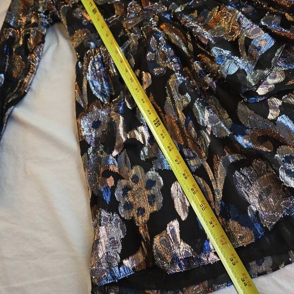 Ramy Brook sz 4 Shaina Lurex Silk Jacquard Mini Dress - Picture 7 of 12